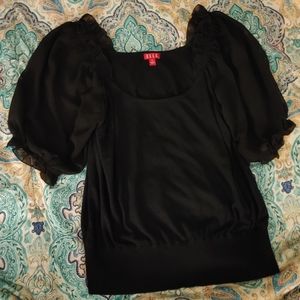 ELLE Ladies Short Sleeve Blouse